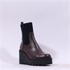 Marco Moreo Liege Stretch Cuff Wedgeboot - Burgundy Leather